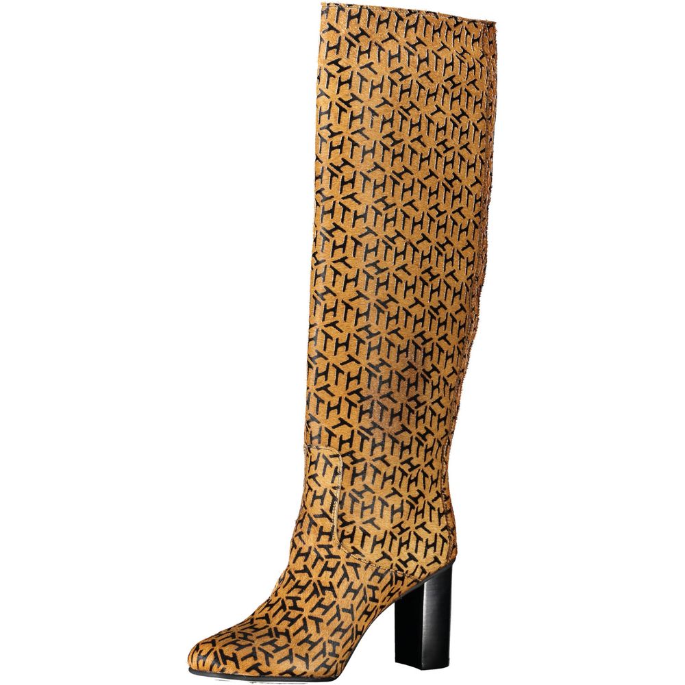 Tommy Hilfiger Beige Leather Women Boot | Regal Royce