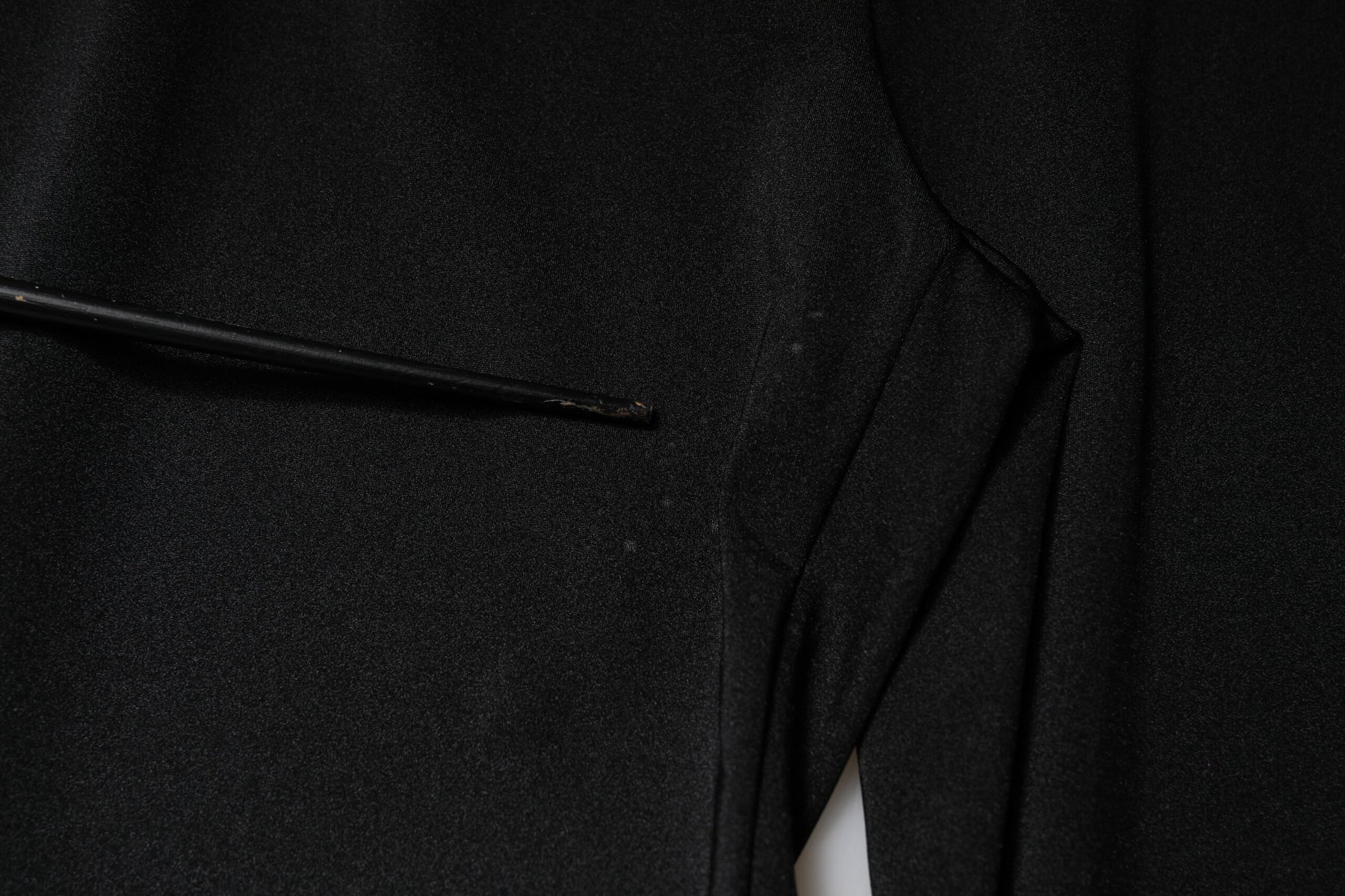 Dolce & Gabbana Black Nylon High Waist Slim Fit Pants | Regal Royce