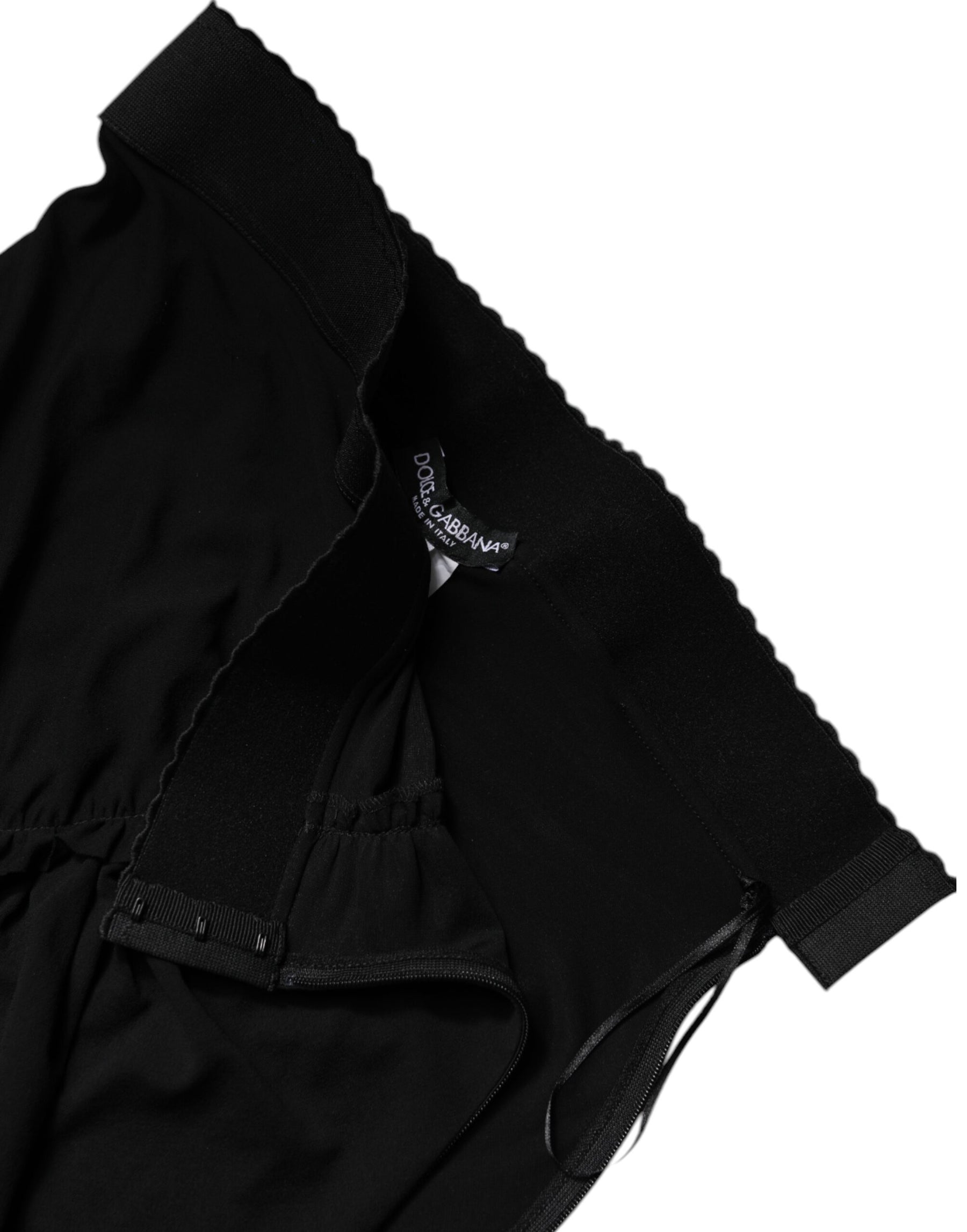 Dolce & Gabbana Black Mermaid Cut High Waist Midi Skirt | Regal Royce