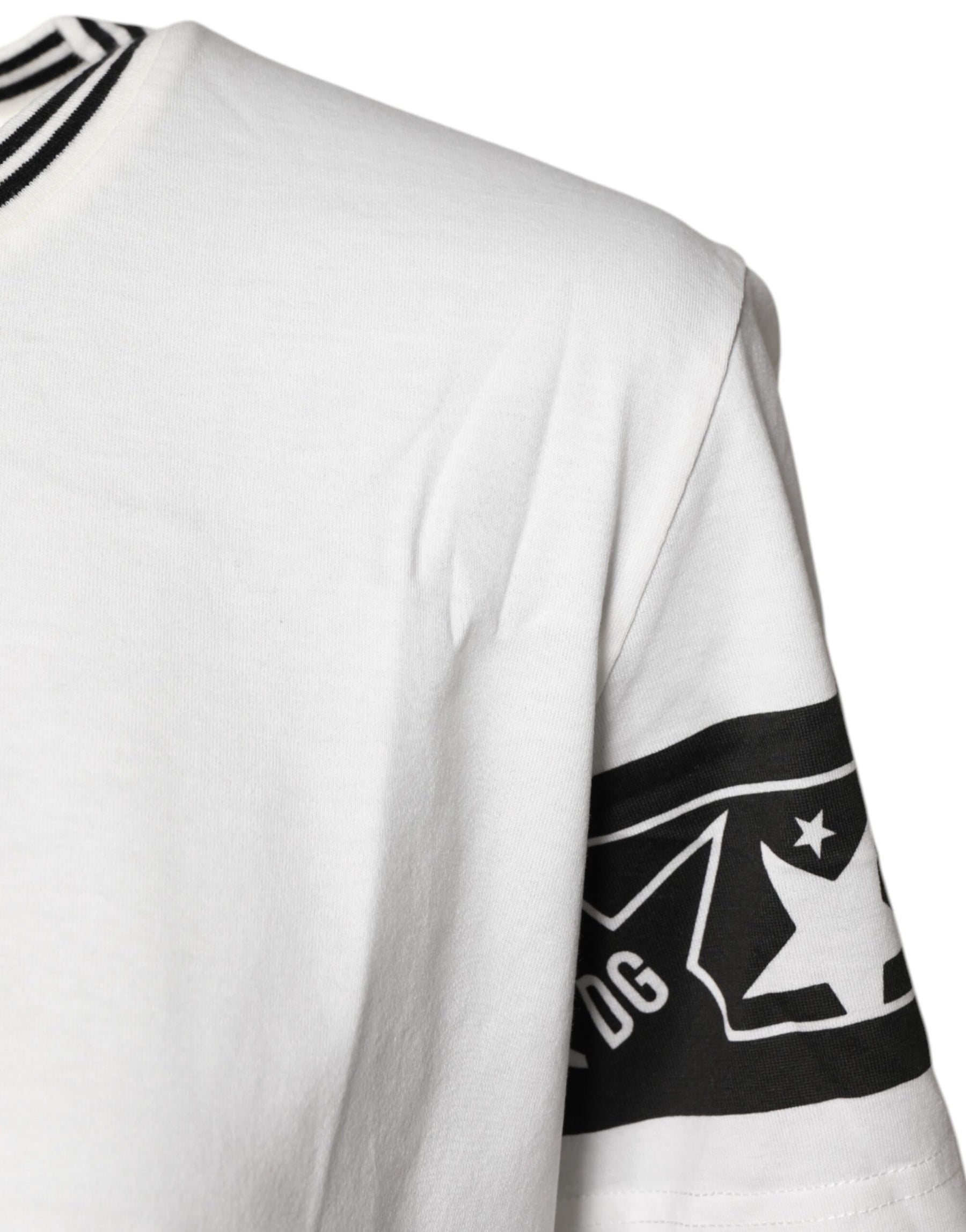Dolce & Gabbana White #DGMillennials Cotton Crewneck T-shirt | Regal Royce