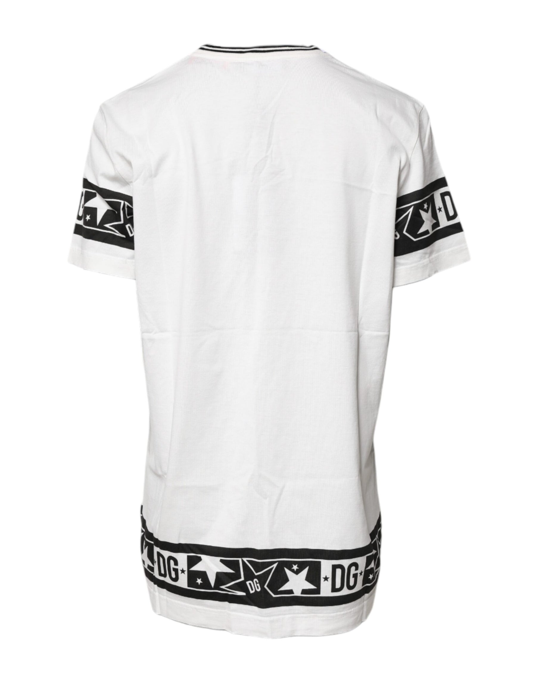 Dolce & Gabbana White #DGMillennials Cotton Crewneck T-shirt | Regal Royce