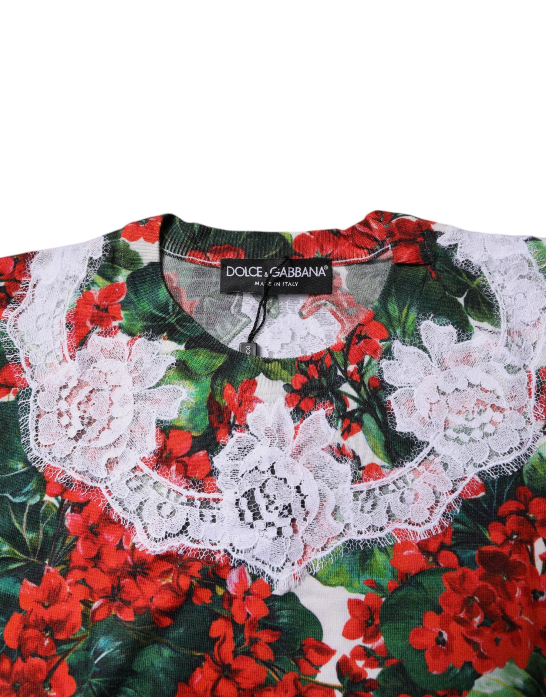 Dolce & Gabbana Multicolor Floral Lace Sleeveless Tank Top | Regal Royce