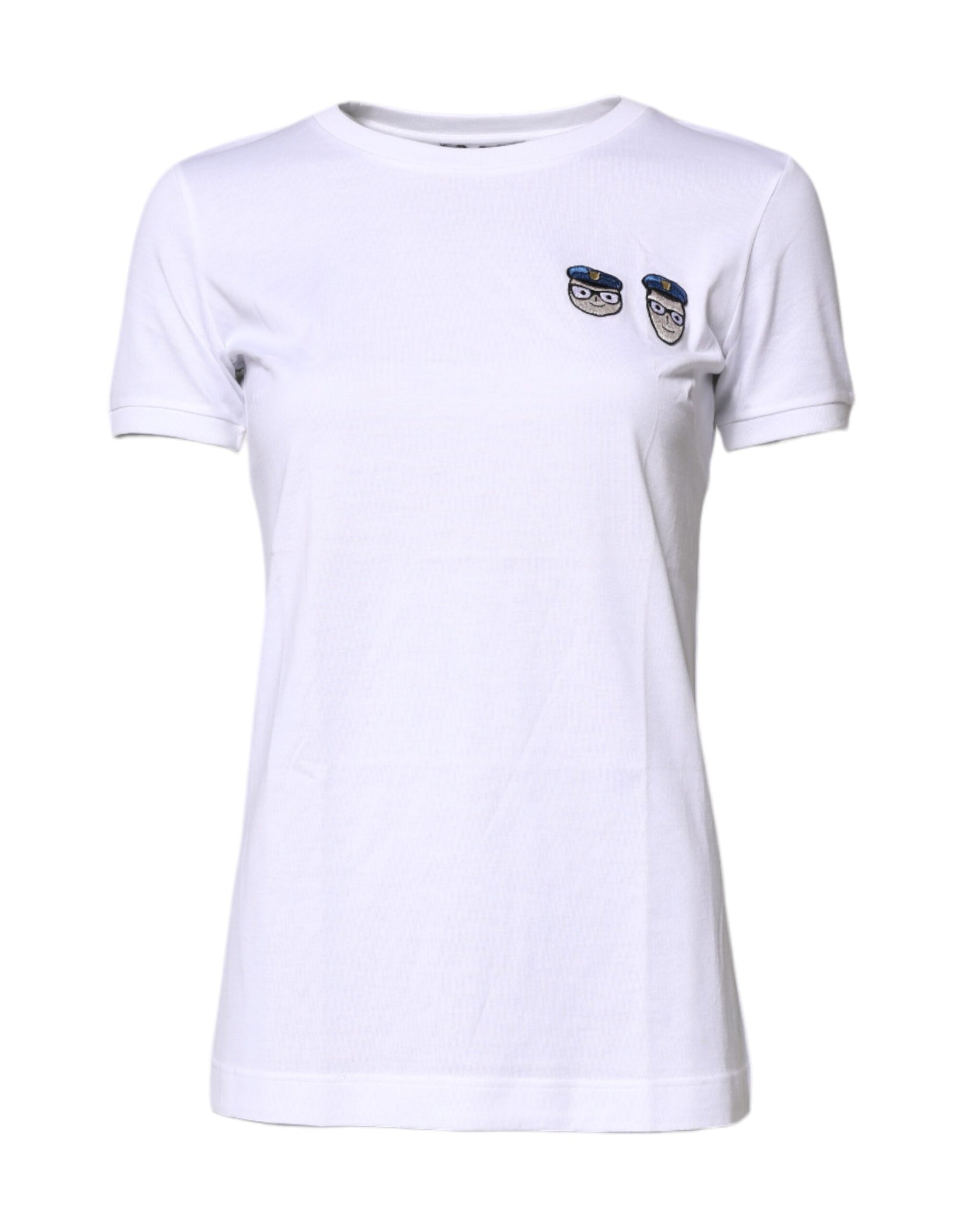 Dolce & Gabbana White #DGFamily Cotton Crew Neck T-shirt | Regal Royce