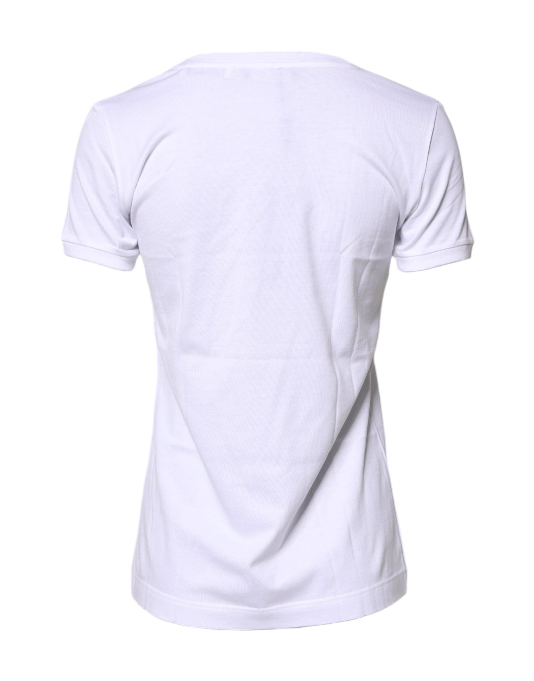 Dolce & Gabbana White #DGFamily Cotton Crew Neck T-shirt | Regal Royce
