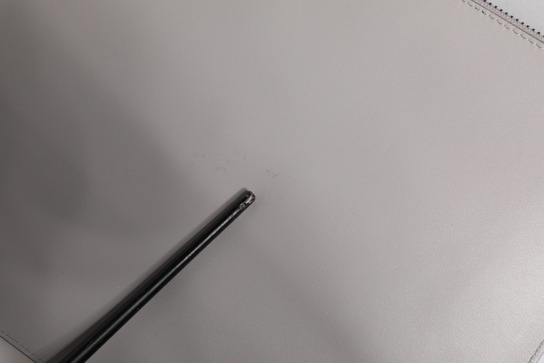 Dolce & Gabbana Gray Solid Leather DG Logo Men Clutch Zip Pouch Bag | Regal Royce