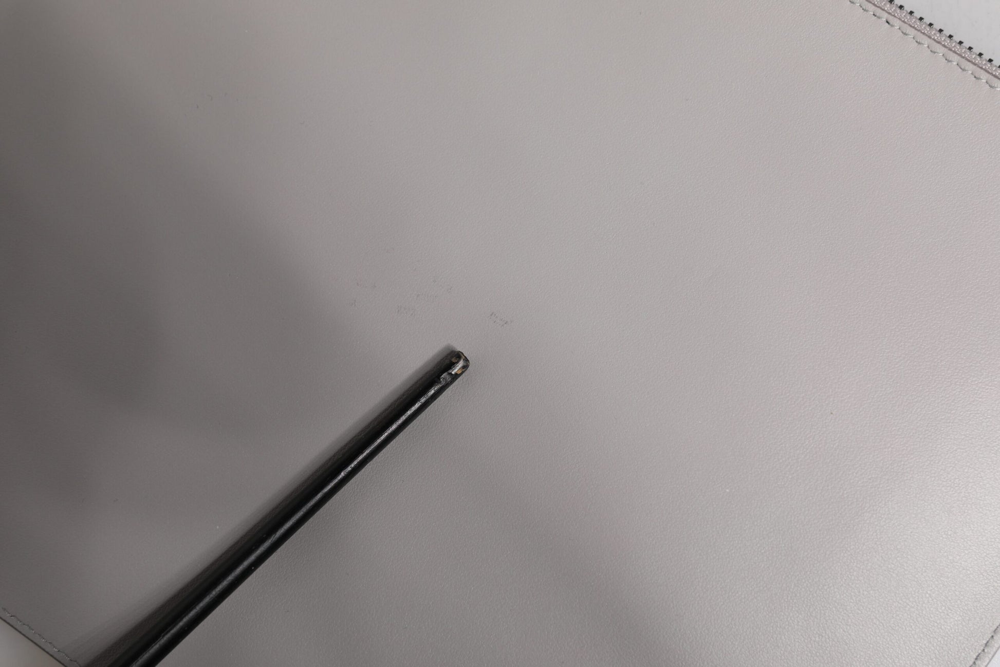 Dolce & Gabbana Gray Solid Leather DG Logo Men Clutch Zip Pouch Bag