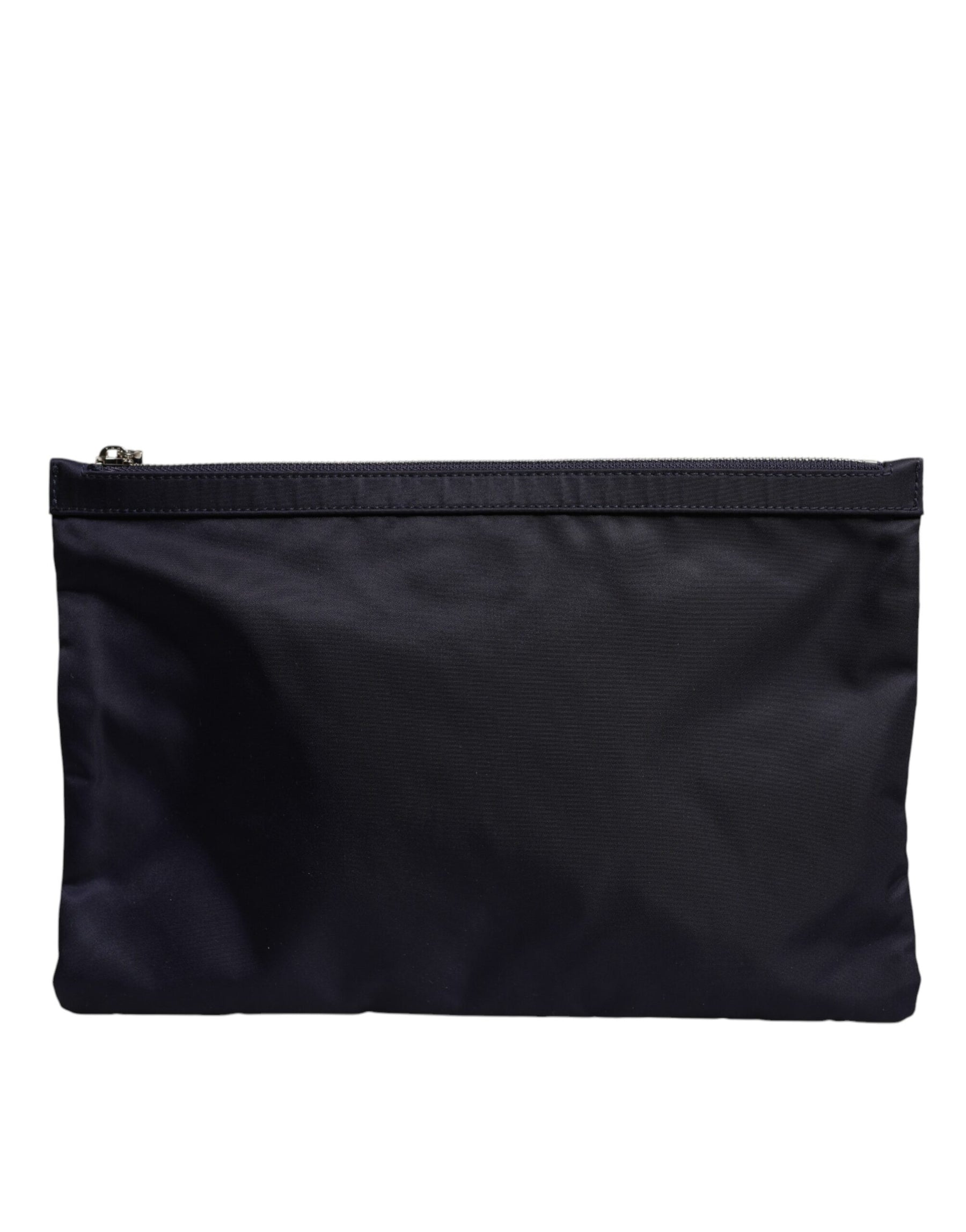 Dolce & Gabbana Blue DG Logo Patch Embellished Pouch Clutch Bag | Regal Royce