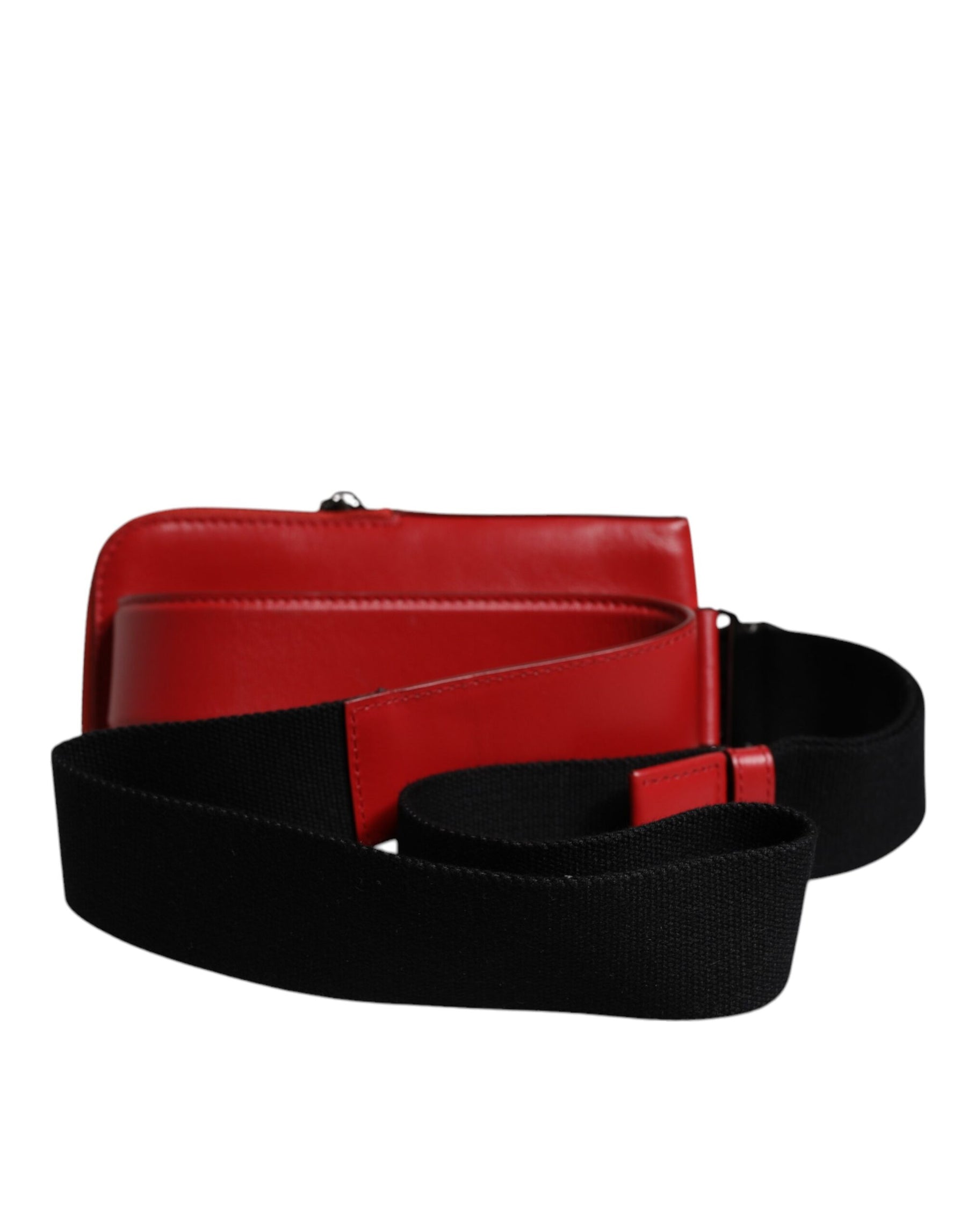 Dolce & Gabbana Red Calfskin Logo Purse Phone Belt Waist Bag | Regal Royce