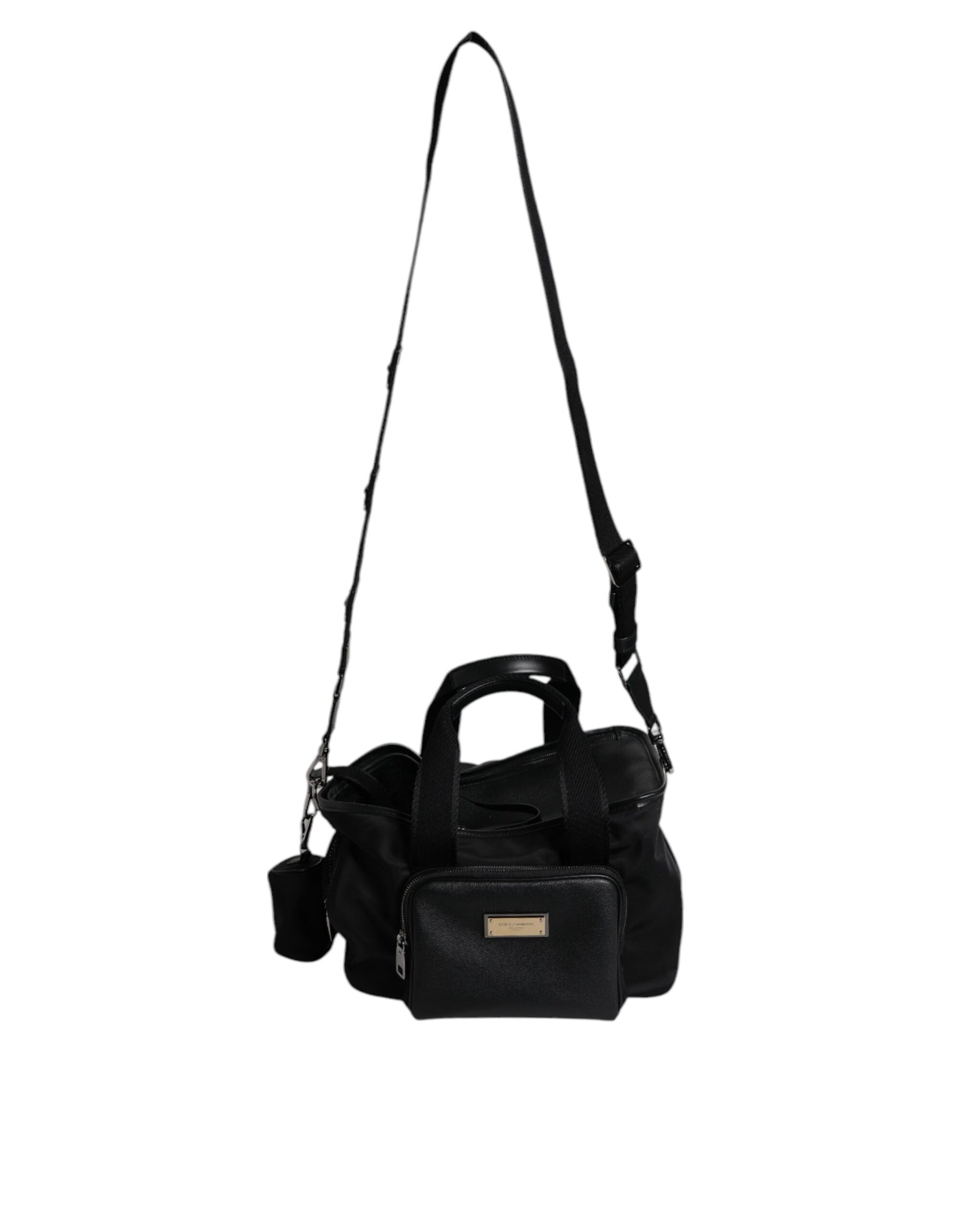 Dolce & Gabbana Black Shoulder Strap Pet Carry Logo Plaque Bag | Regal Royce