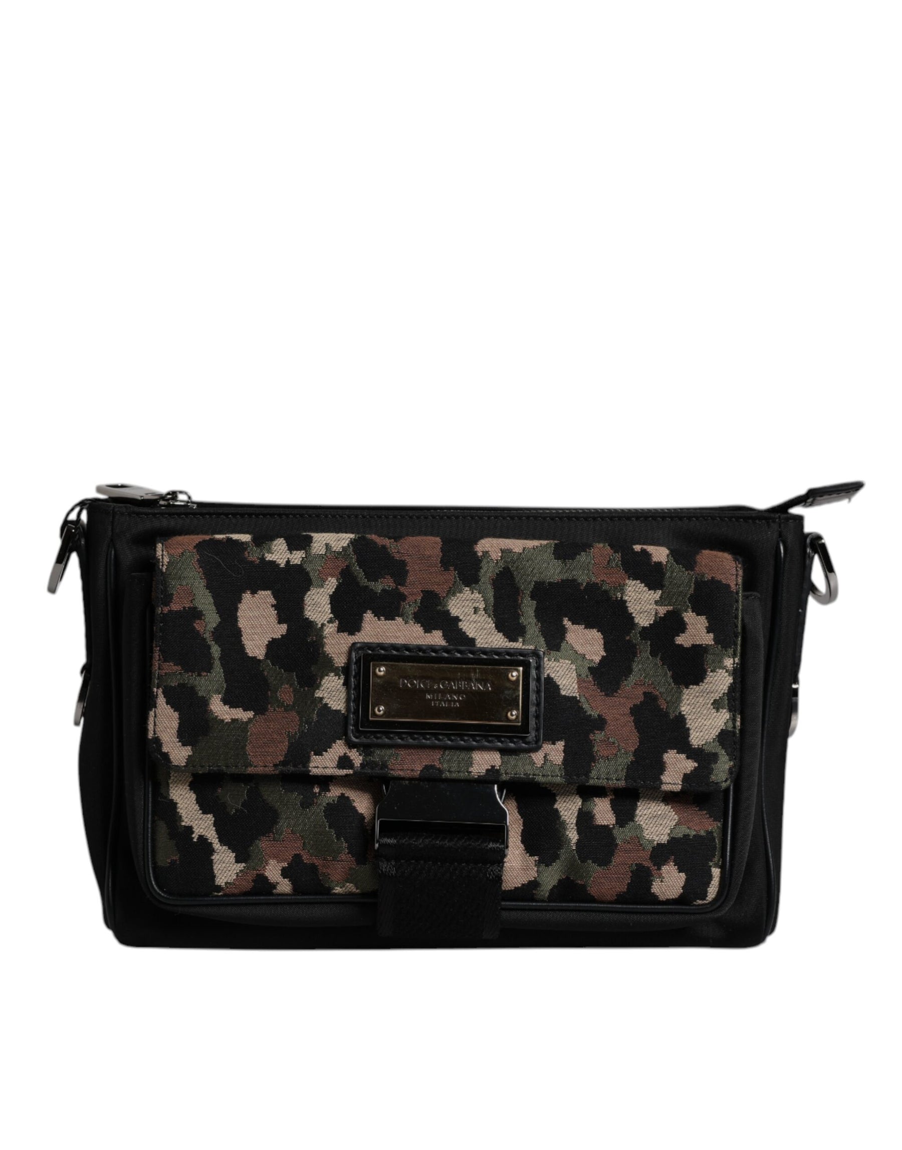 Dolce & Gabbana Multicolor Leopard Jacquard Crossbody Bag | Regal Royce