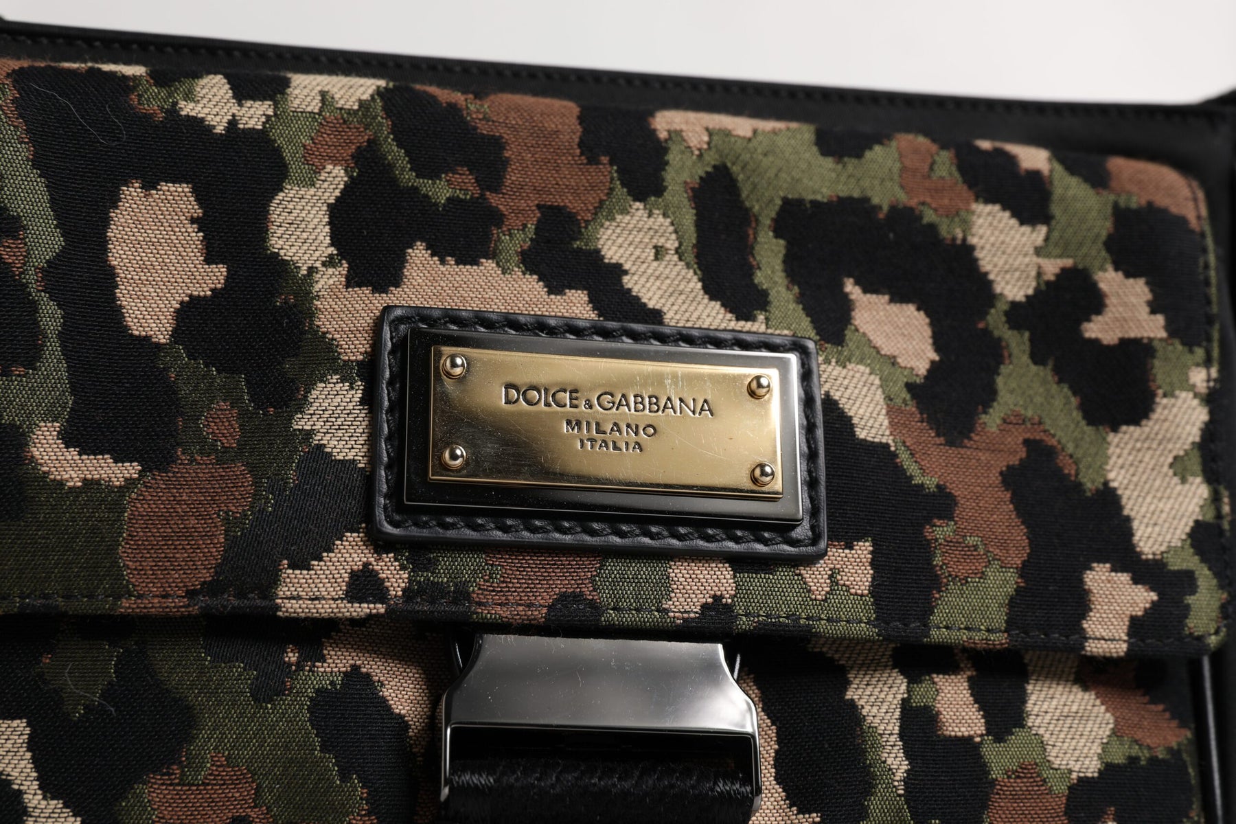 Dolce & Gabbana Multicolor Leopard Jacquard Crossbody Bag | Regal Royce