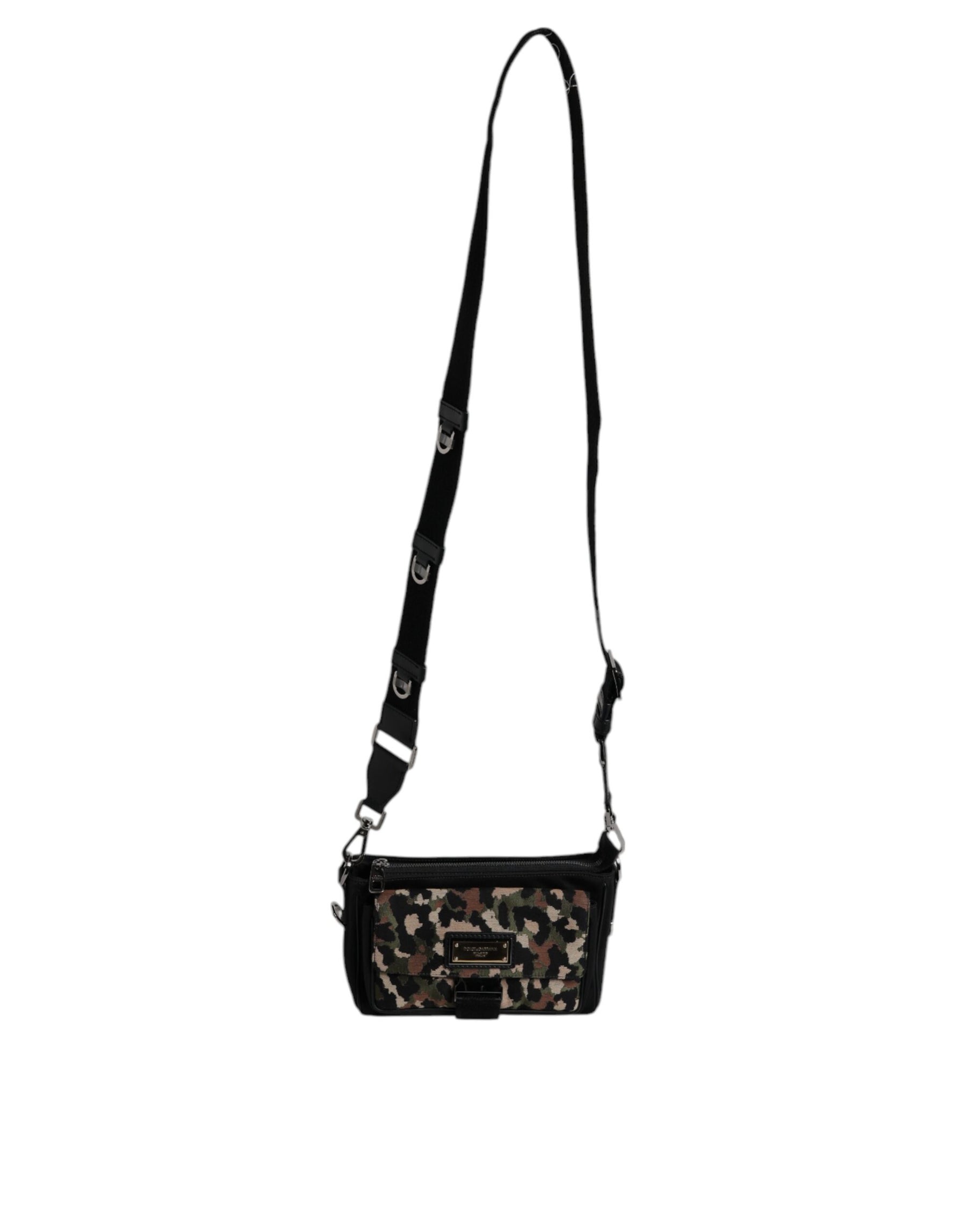 Dolce & Gabbana Multicolor Leopard Jacquard Crossbody Bag | Regal Royce