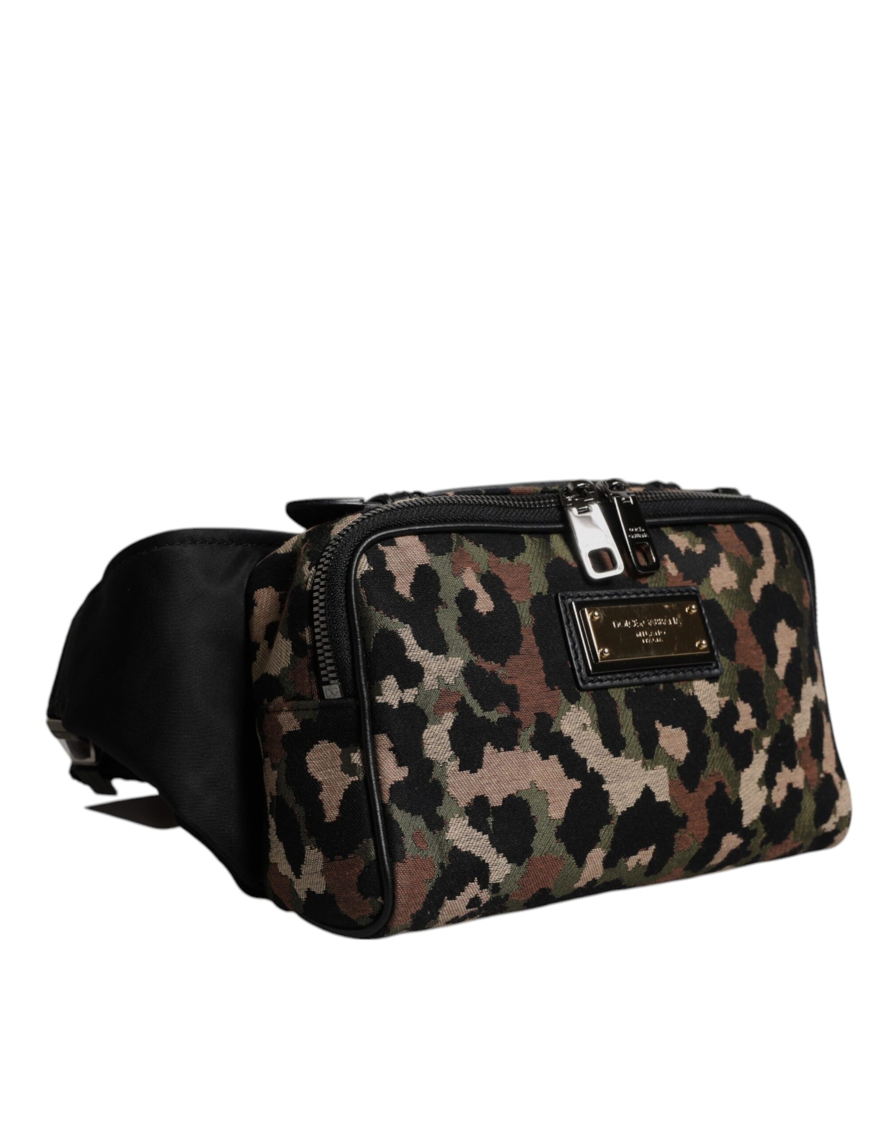 Dolce & Gabbana Multicolor Leopard DG Logo Belt Waist Fanny Pack Bag | Regal Royce