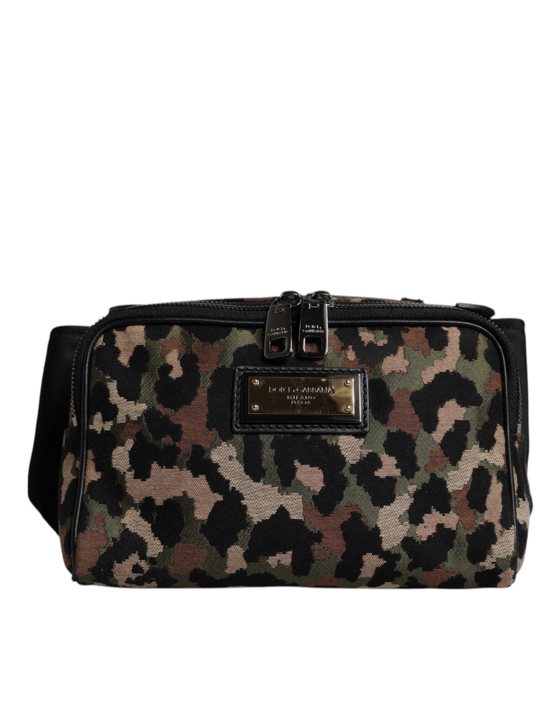 Dolce & Gabbana Multicolor Leopard DG Logo Belt Waist Fanny Pack Bag | Regal Royce