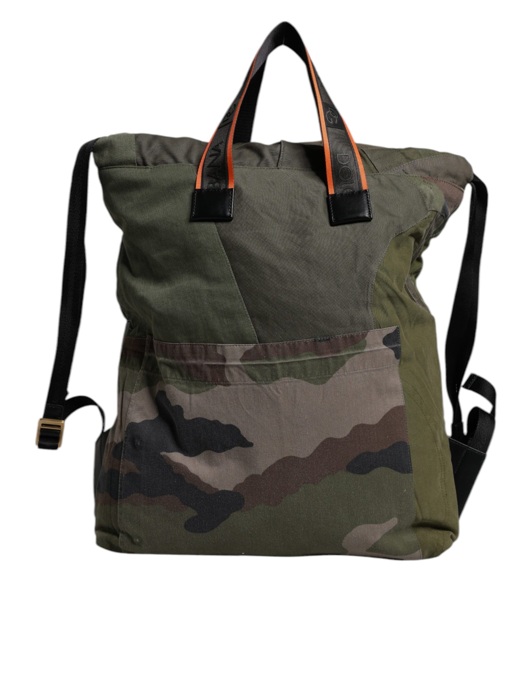 Dolce & Gabbana Military Green Patchwork Rucksack Backpack Bag | Regal Royce