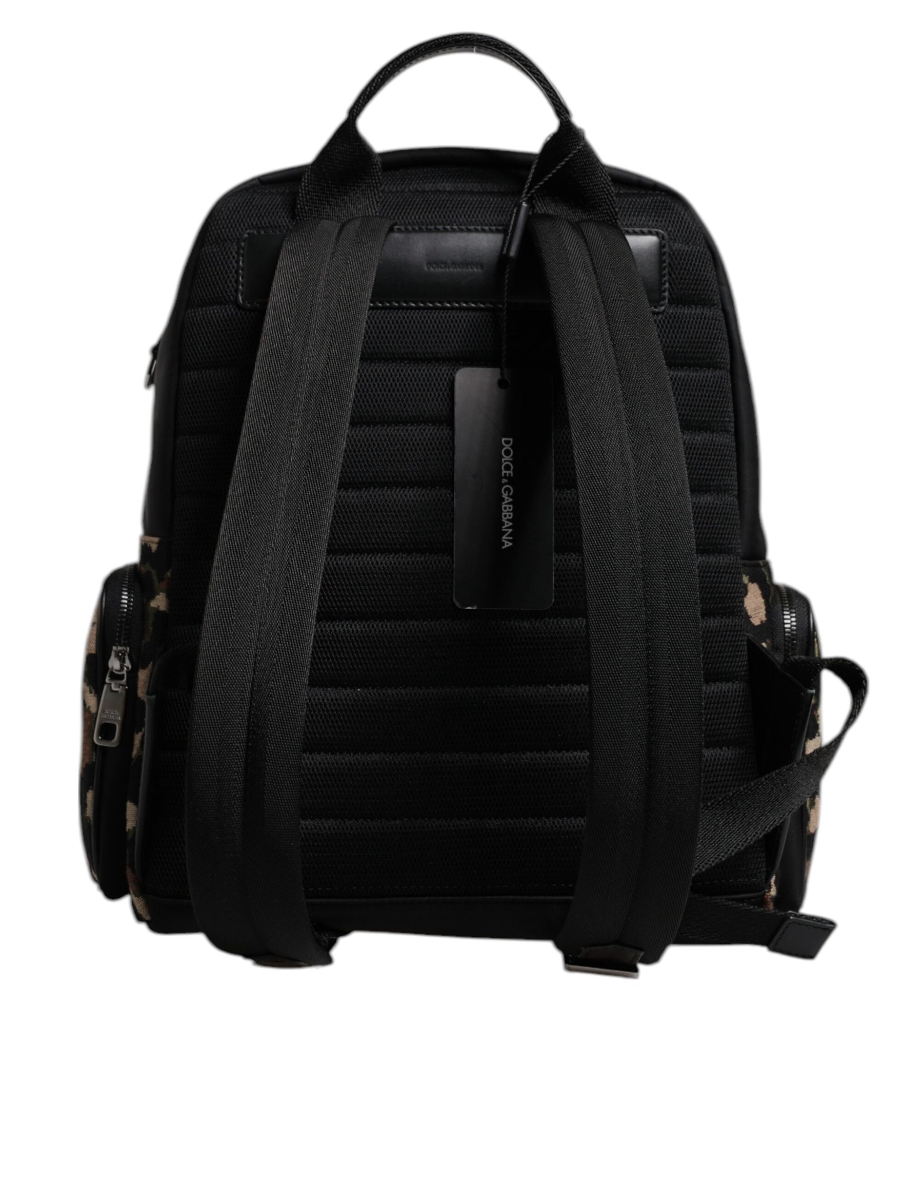 Dolce & Gabbana Multicolor Leopard Print DG Logo Plaque Men Backpack Bag | Regal Royce