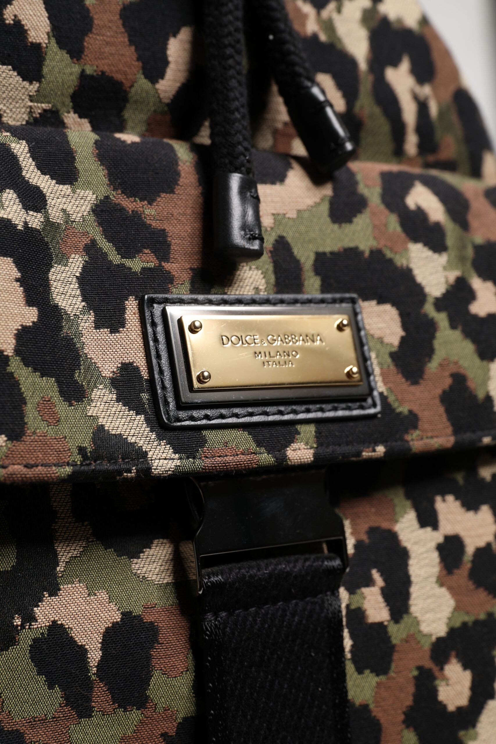 Dolce & Gabbana Multicolor Leopard Cotton Shoulder Bucket Bag | Regal Royce