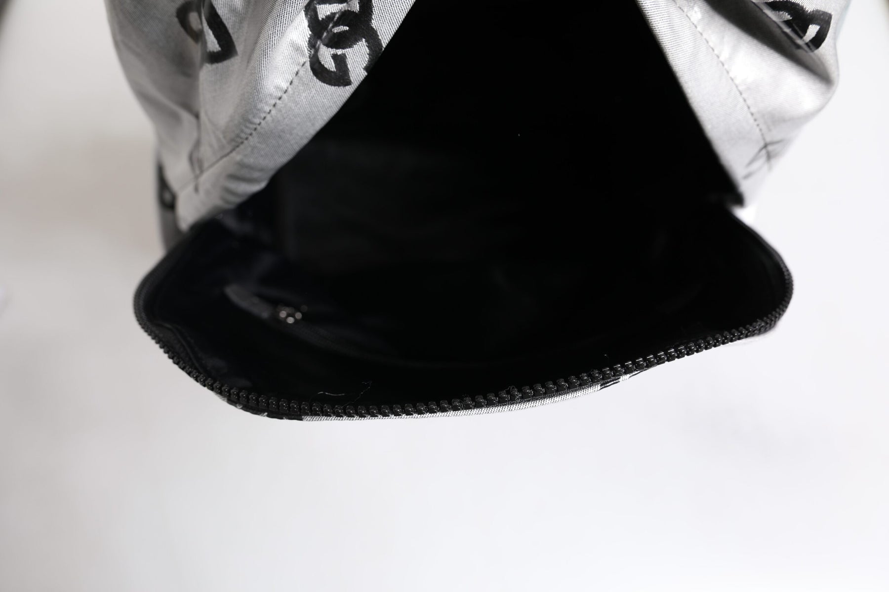 Dolce & Gabbana Polyester Gray Black DG Logo Plaque Backpack Bag | Regal Royce