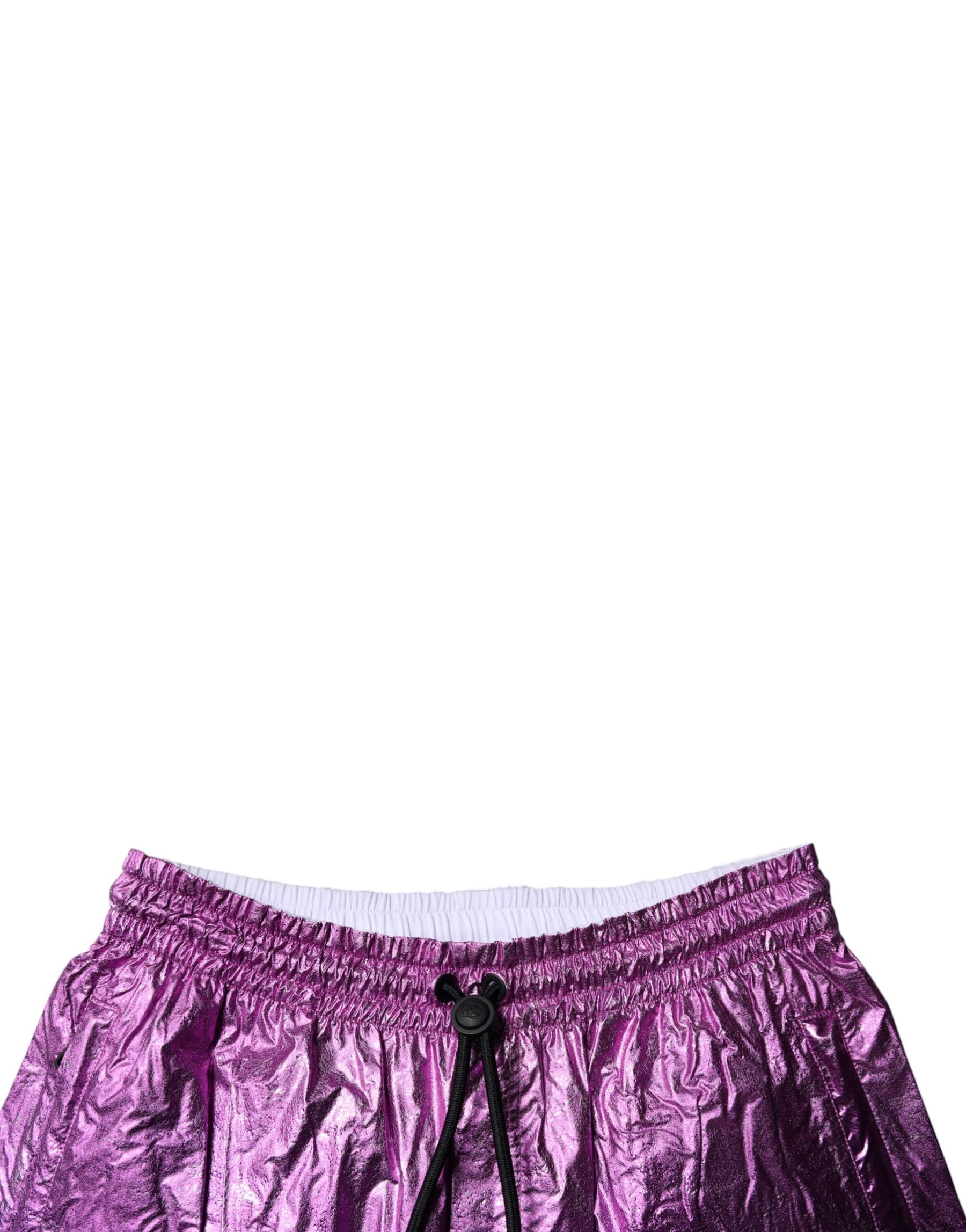 Dolce & Gabbana Metallic Pink Purple Two Tone Bermuda Shorts | Regal Royce