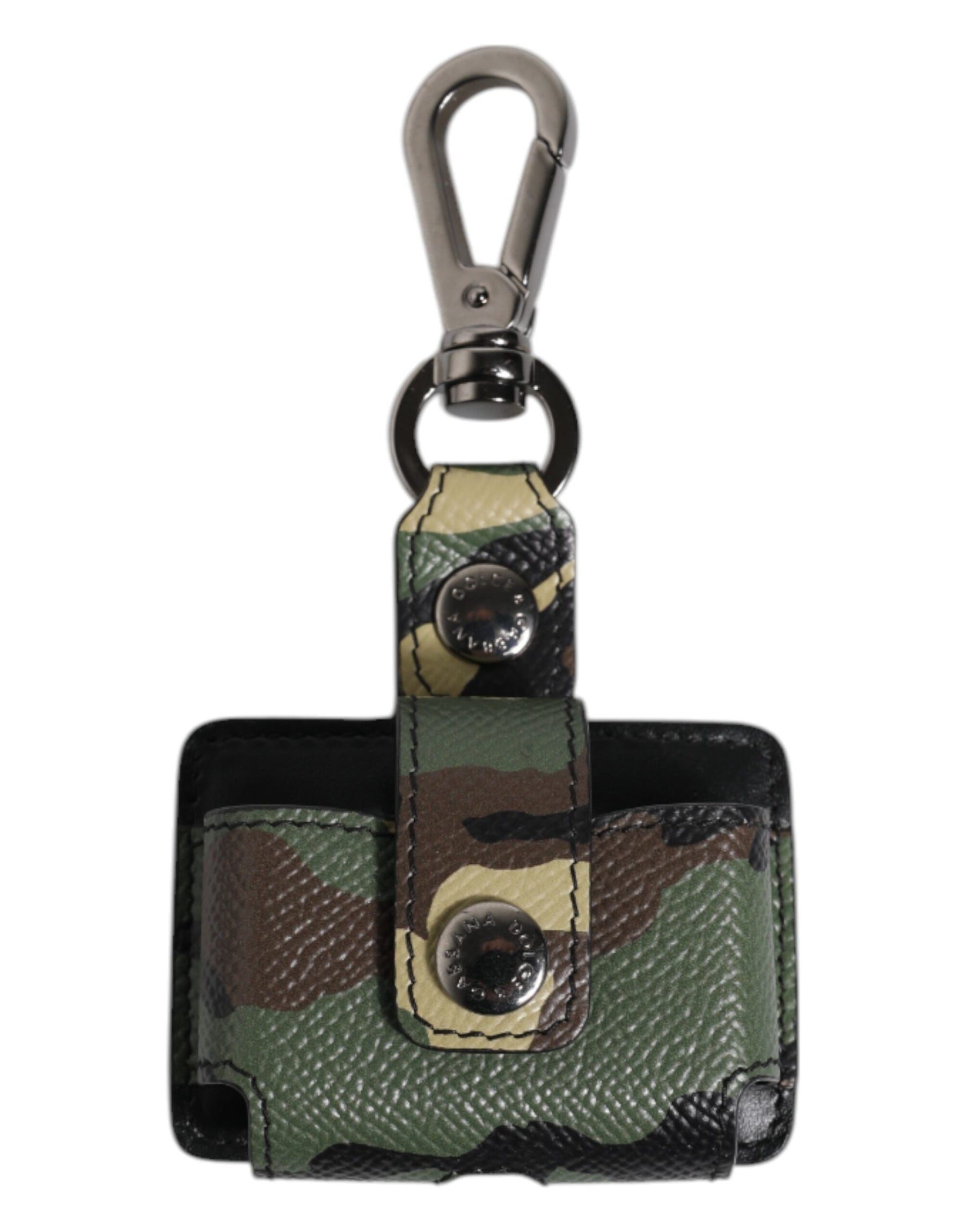 Dolce & Gabbana Multicolor Camouflage Leather Airpods Case | Regal Royce