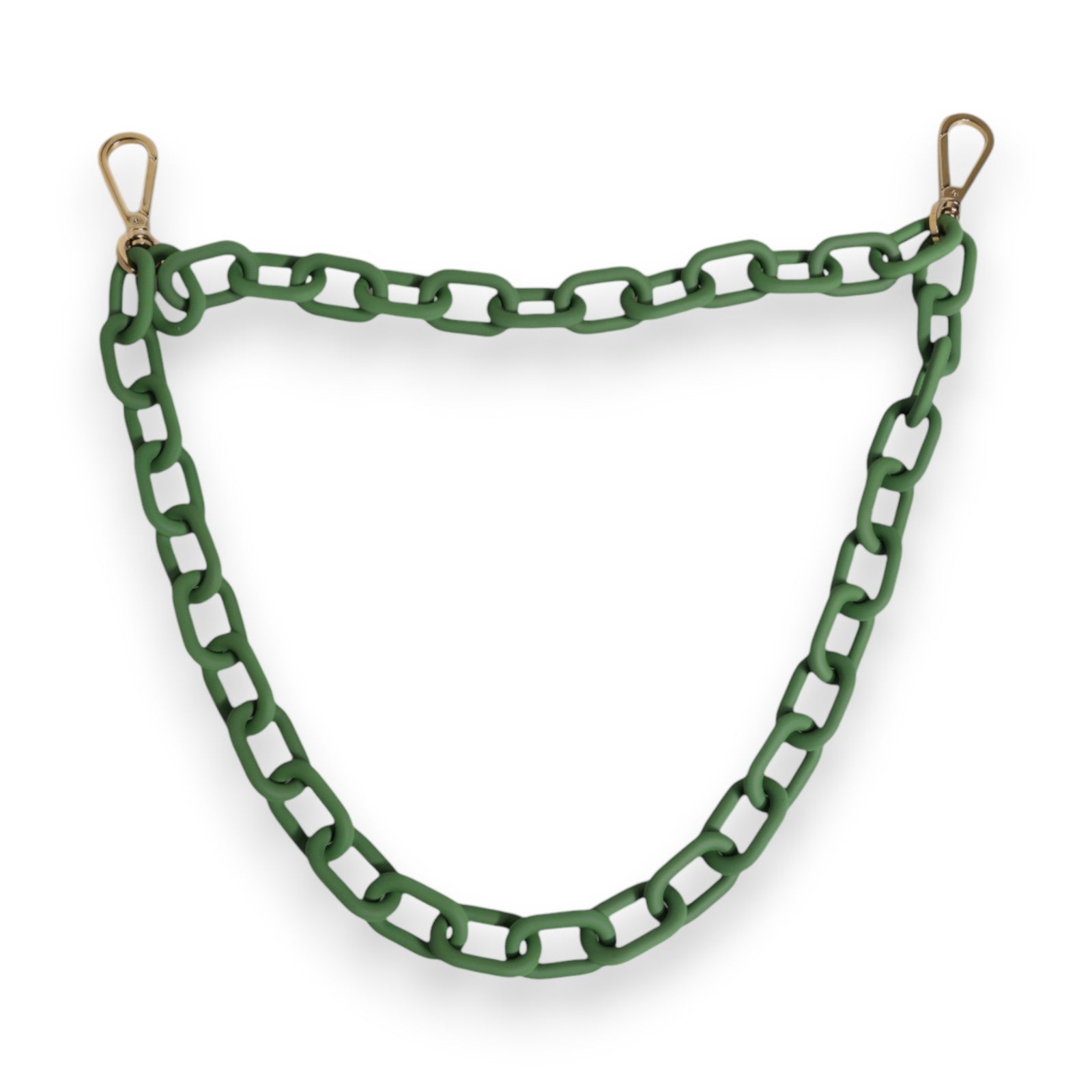 Dolce & Gabbana Green Plexy Acrylic Chunky Gold Hardware Wallet Chain | Regal Royce