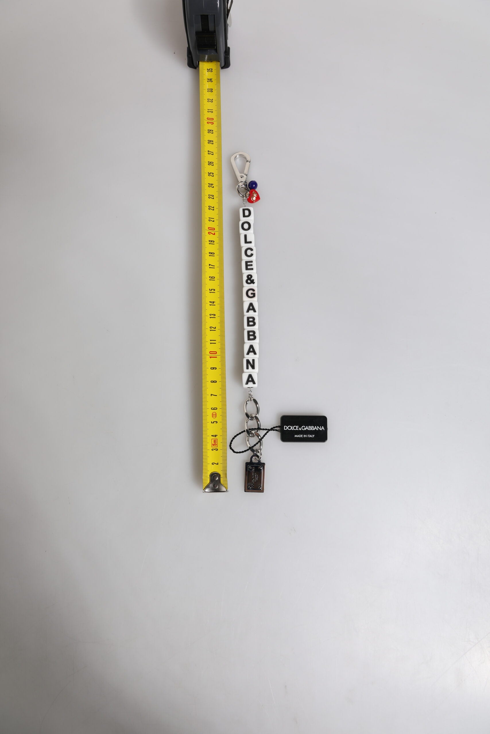 Dolce & Gabbana Silver Brass Chain Dice Logo Embellished Charm Bracelet | Regal Royce