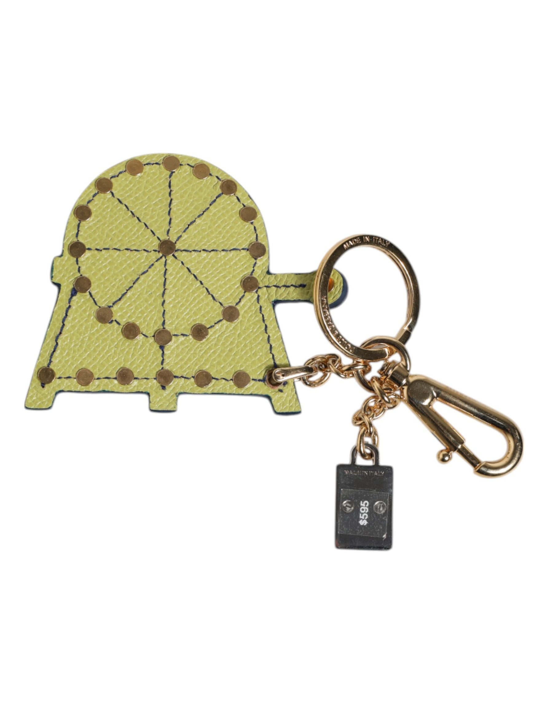 Dolce & Gabbana Multicolor Gold Tone Carretto Keychain Keyring | Regal Royce