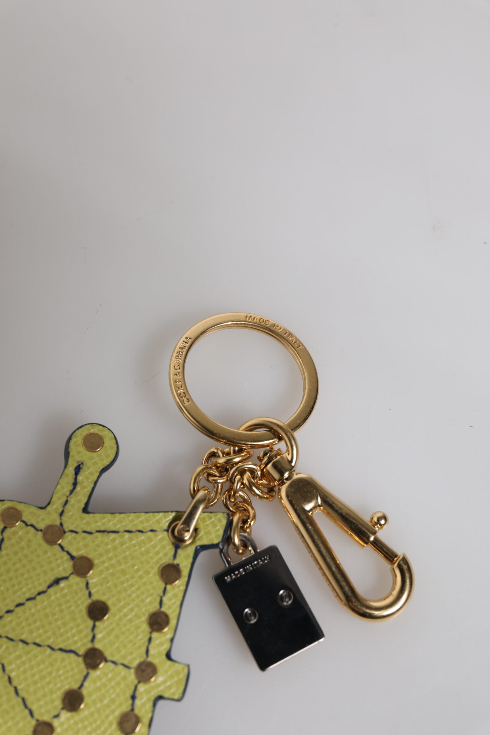 Dolce & Gabbana Multicolor Gold Tone Carretto Keychain Keyring | Regal Royce