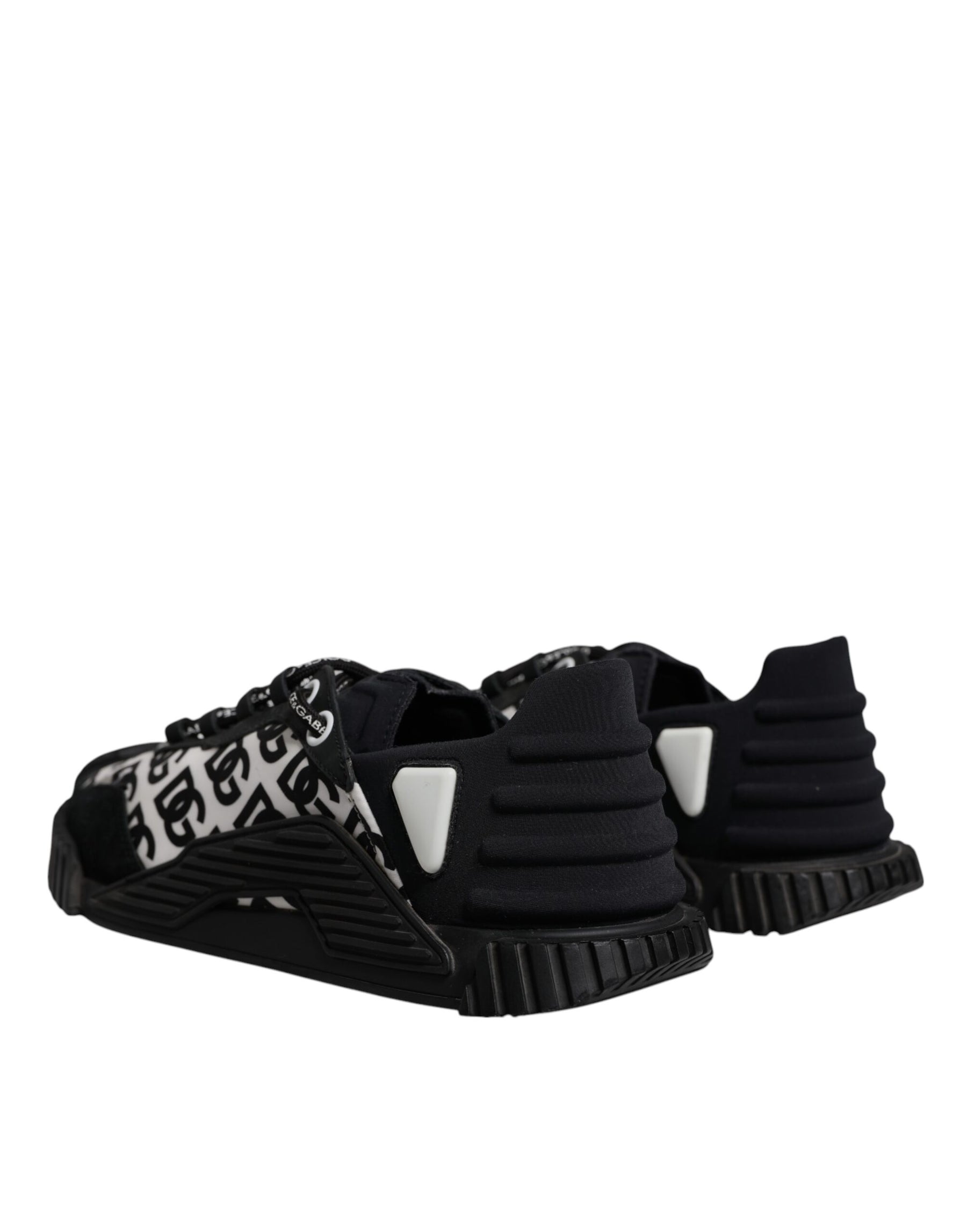 Dolce & Gabbana Black Logo Lace Up Low Top NS1 Sneakers Shoes | Regal Royce
