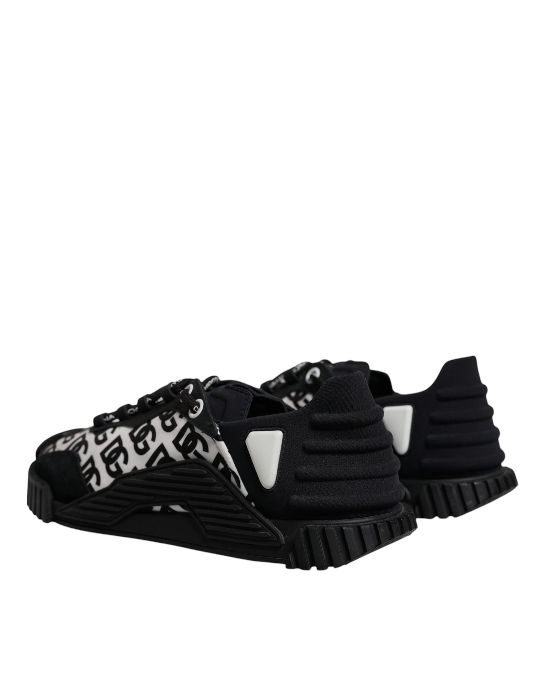Dolce & Gabbana Black Logo Lace Up Low Top NS1 Sneakers Shoes | Regal Royce