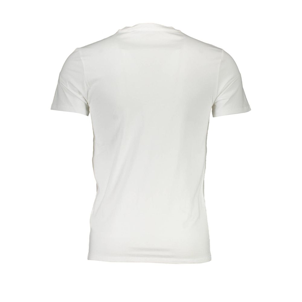 Guess Jeans Bianco Cotton Men T-Shirt | Regal Royce