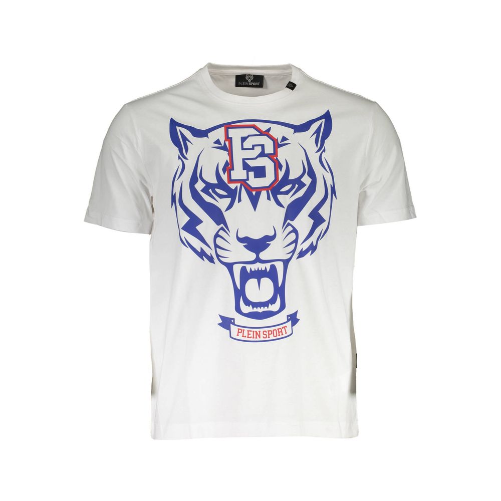 Plein Sport White Cotton T-Shirt | Regal Royce