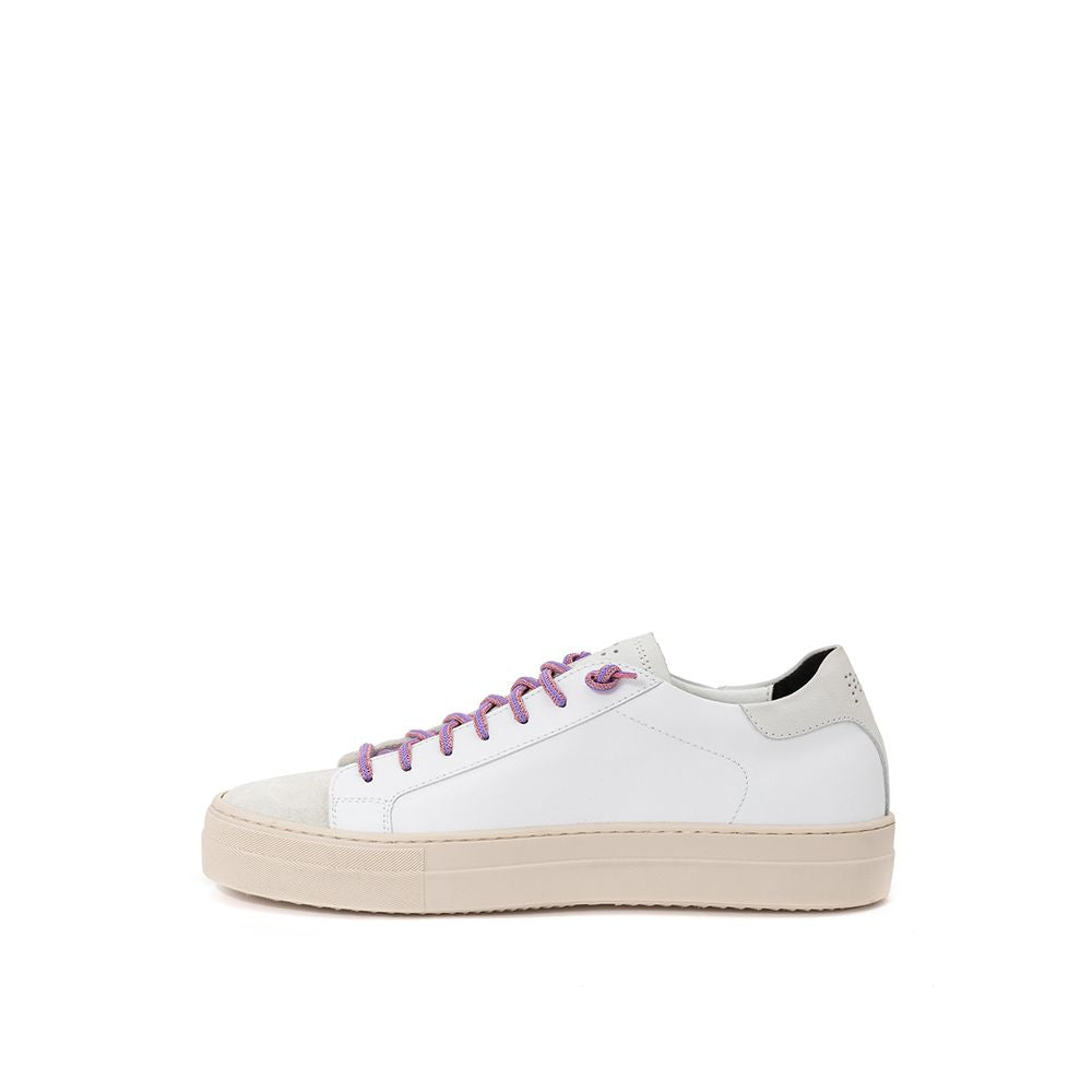 P448 White Leather Athletic Sneakers | Regal Royce