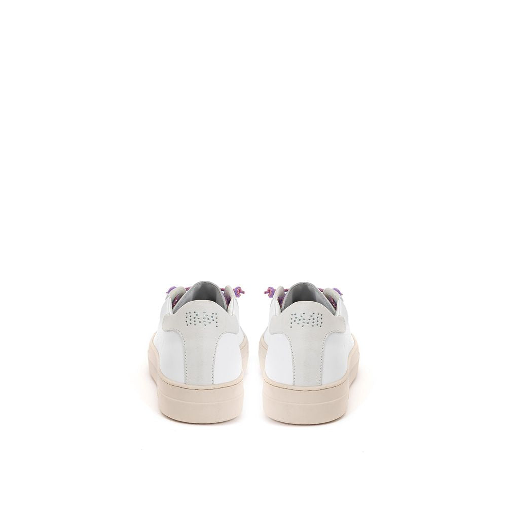 P448 White Leather Athletic Sneakers | Regal Royce