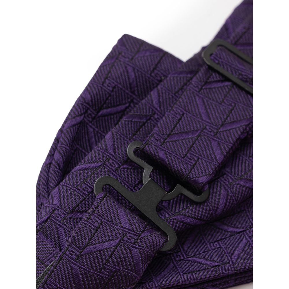 Dolce & Gabbana Purple Silk Bowtie | Regal Royce