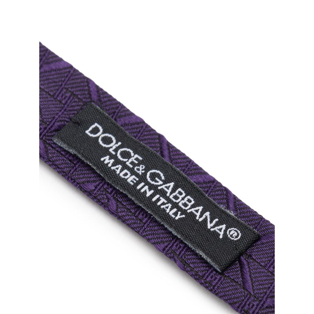 Dolce & Gabbana Purple Silk Bowtie | Regal Royce