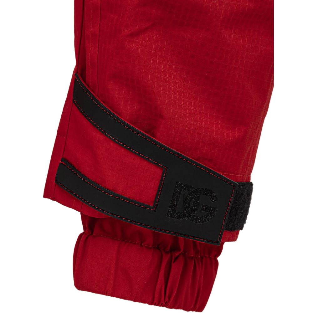 Dolce & Gabbana Red Polyamide Athletic Pants | Regal Royce