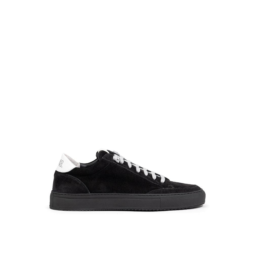 P448 Black Suede Leather Athletic Sneakers | Regal Royce