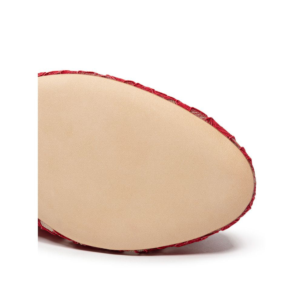 Dolce & Gabbana Red Viscose Ballet Flats | Regal Royce