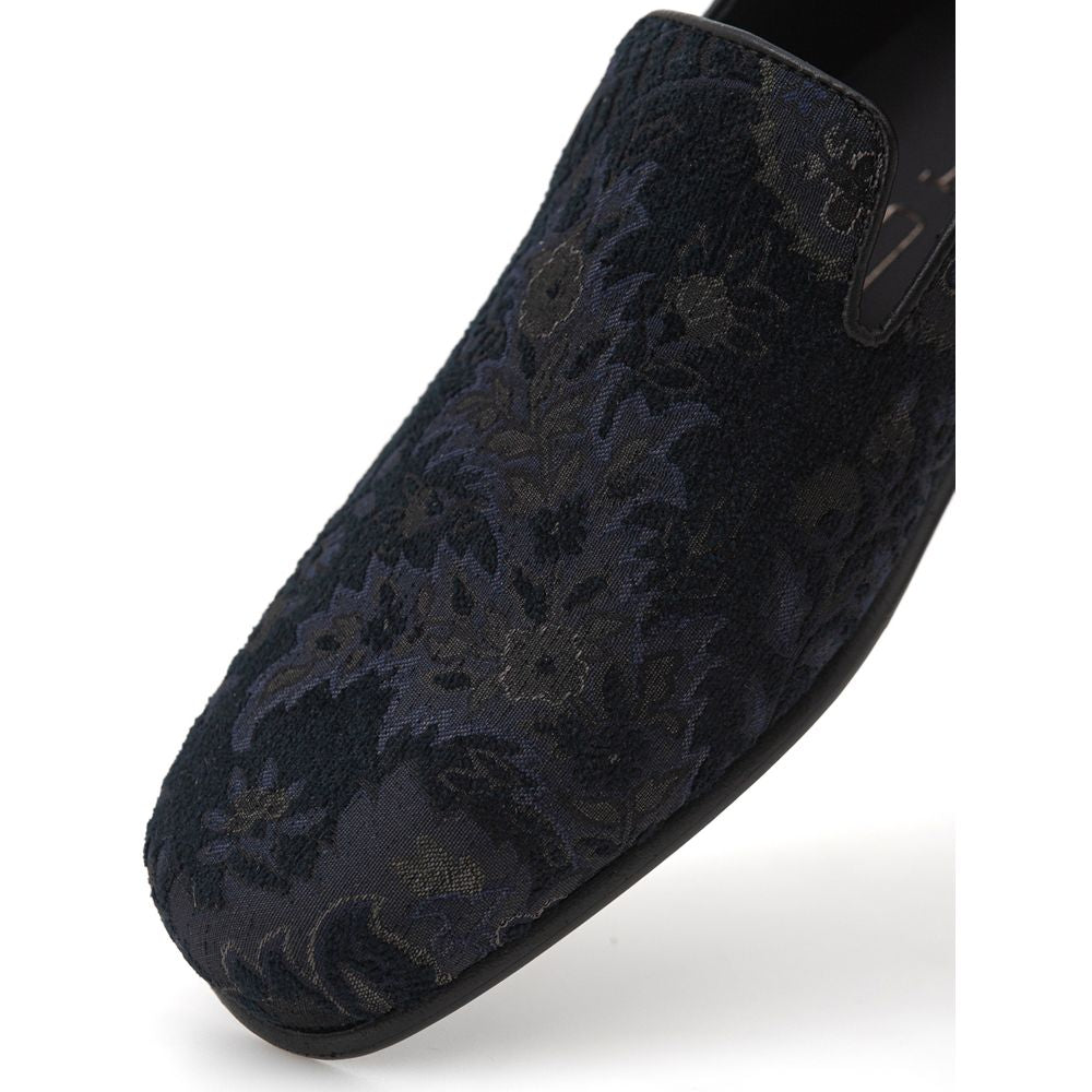 Etro Blue Leather Slip-On Loafers | Regal Royce