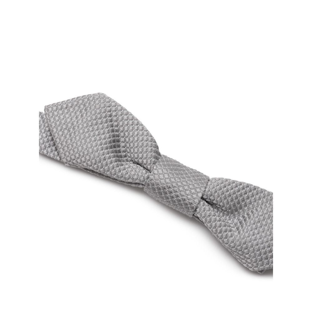 Dolce & Gabbana Gray Silk Bowtie | Regal Royce