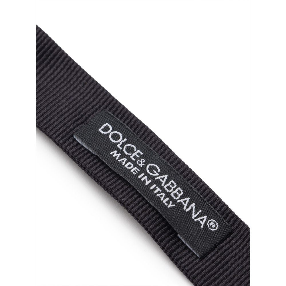 Dolce & Gabbana Black Silk Bowtie | Regal Royce