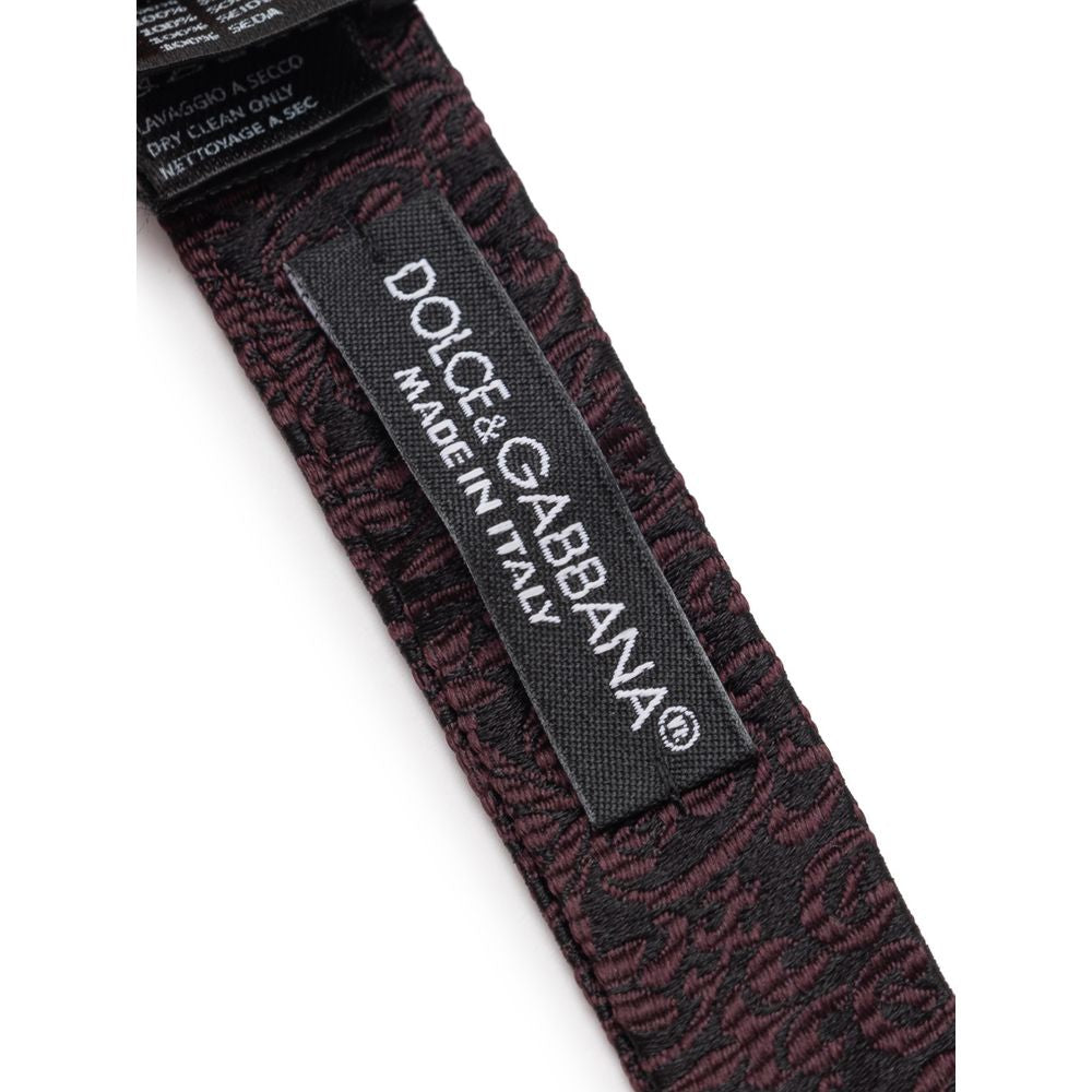 Dolce & Gabbana Black Silk Bowtie | Regal Royce