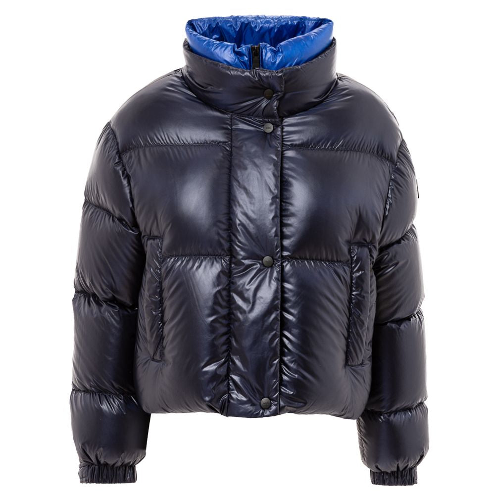 Add Blue Polyamide Full-Length Jacket | Regal Royce