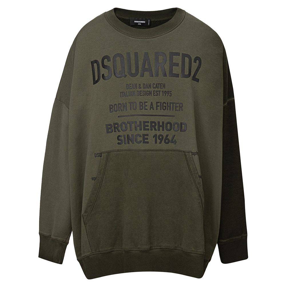 Dsquared² Green Cotton Sweatshirt | Regal Royce