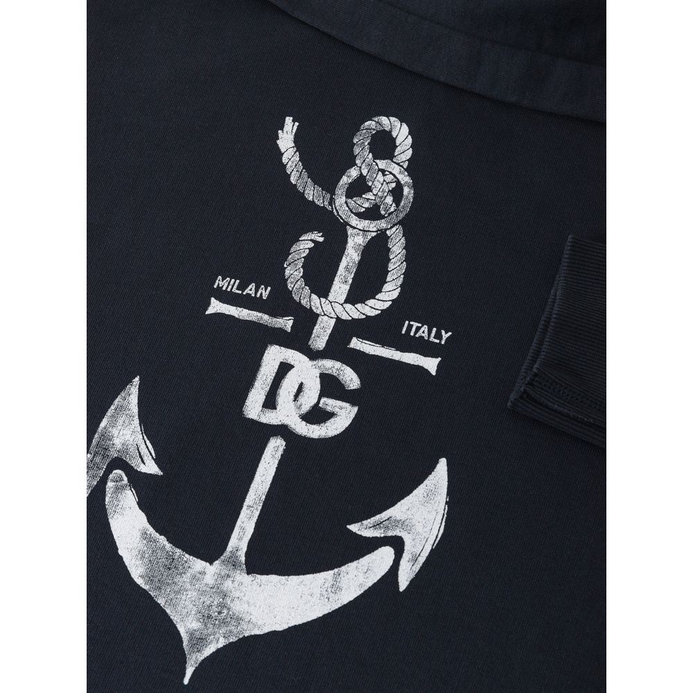 Dolce & Gabbana Blue Cotton Sweatshirt | Regal Royce