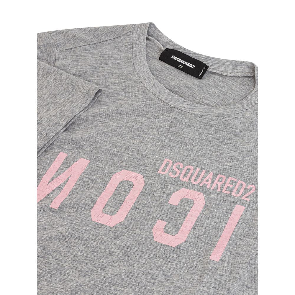Dsquared² Gray Cotton T-Shirt | Regal Royce