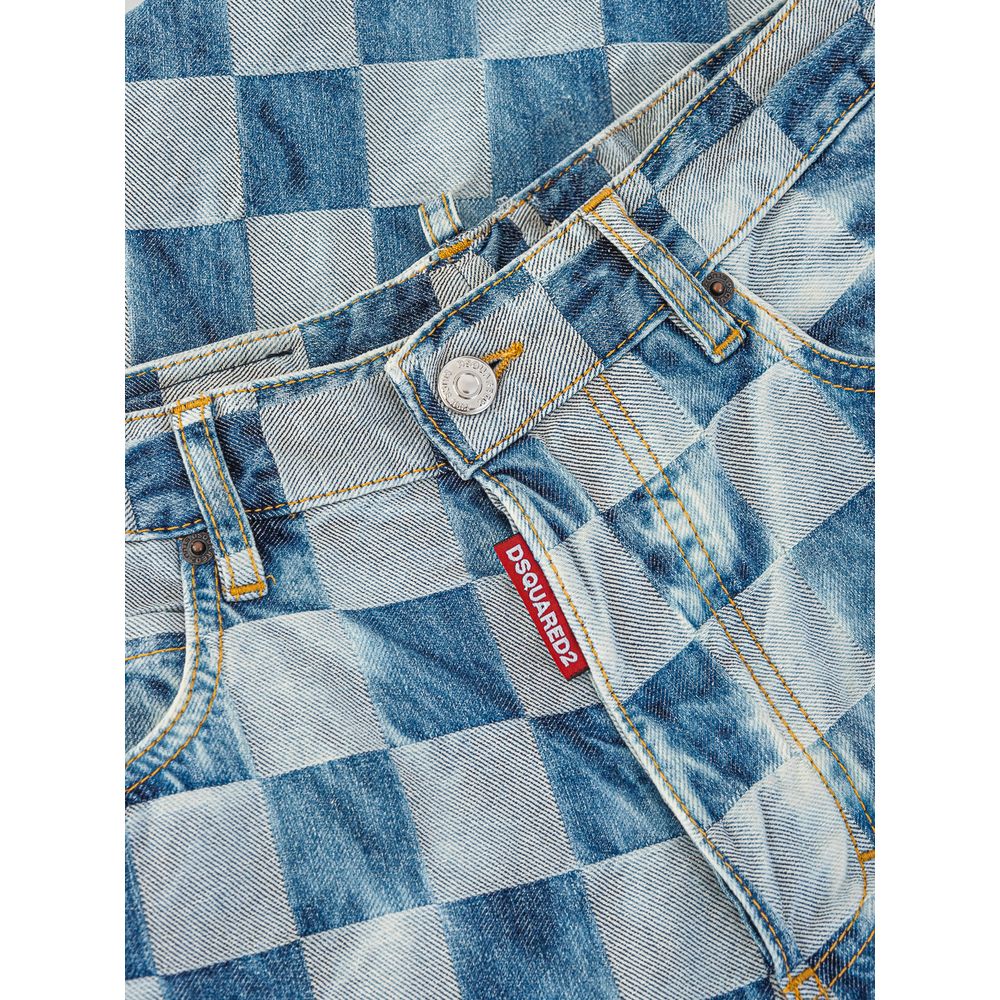 Dsquared² Blue Cotton Relaxed Fit Jeans | Regal Royce