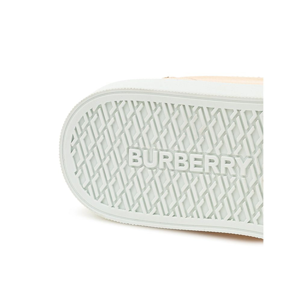 Burberry Pink Leather Low Top Sneakers | Regal Royce