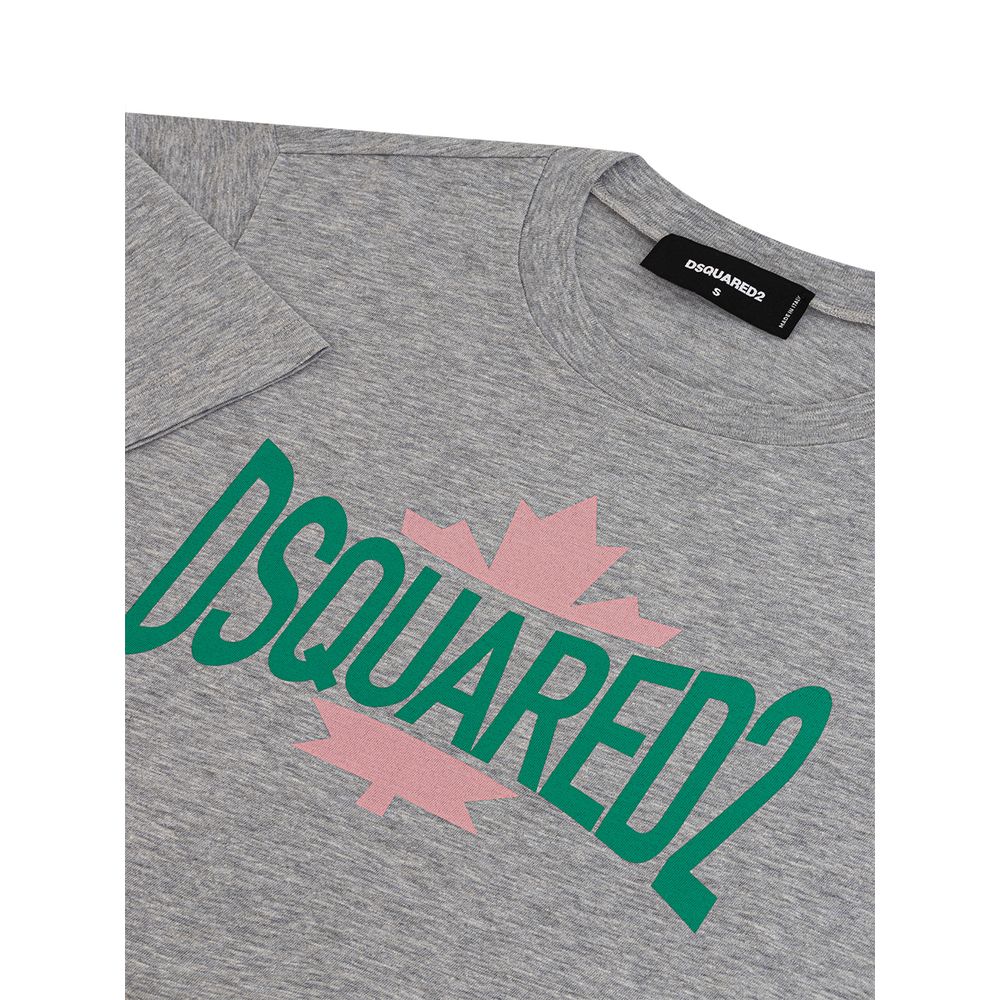 Dsquared² Gray Cotton T-Shirt | Regal Royce